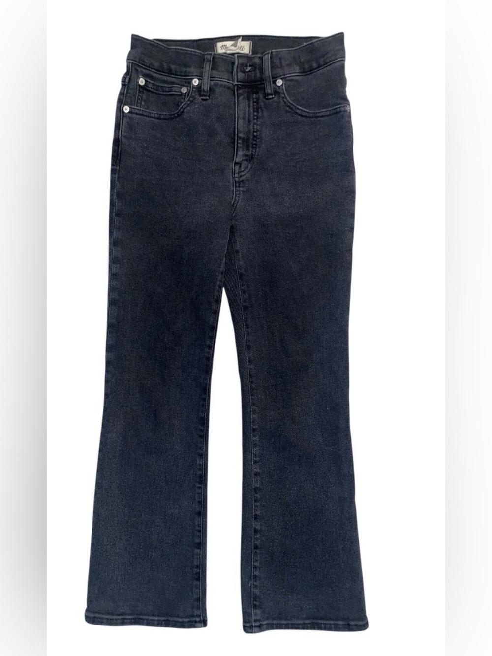 Madewell Cali Demi-Boot Cut Black  Jeans — Women's Wide Leg Denim